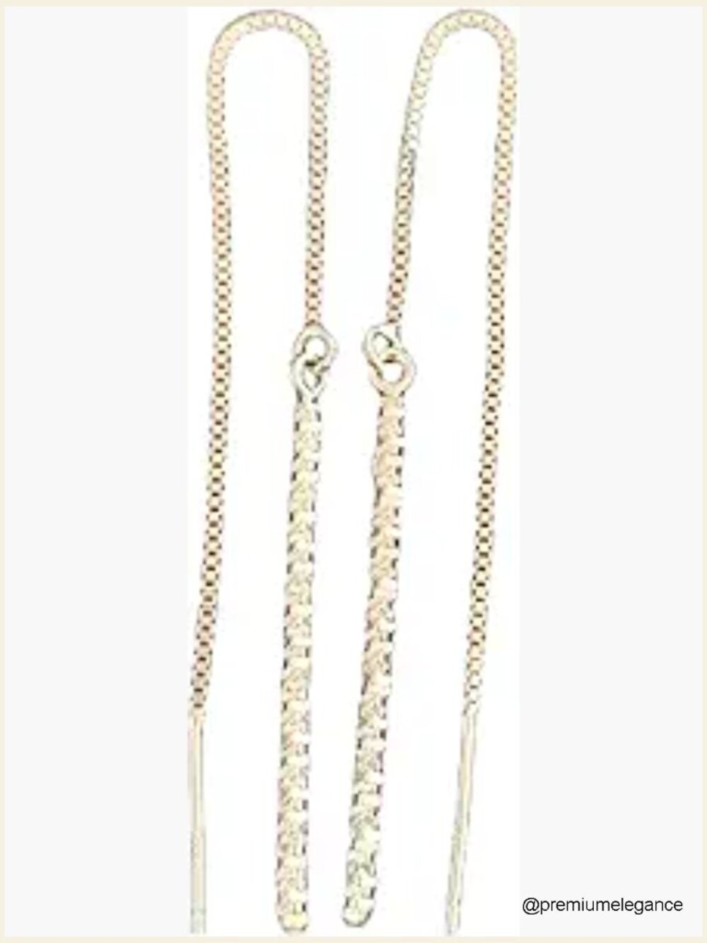 Minimalist Silver Chain Dangle Earrings Women Drop Earrings Long Line Elegant